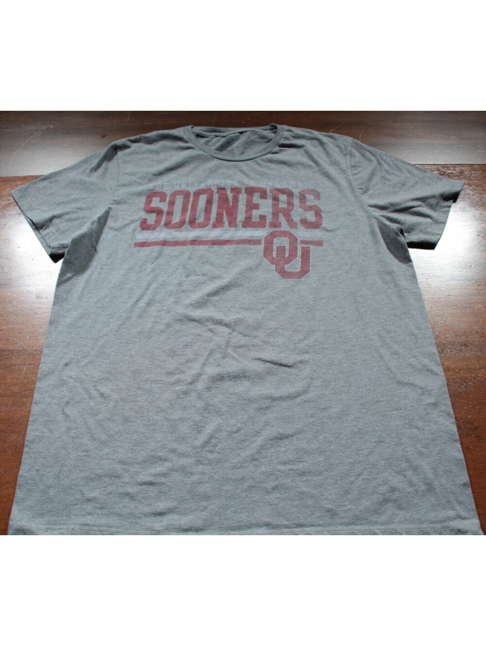 University of Oklahoma Sooners T-Shirt L Gray Shirt